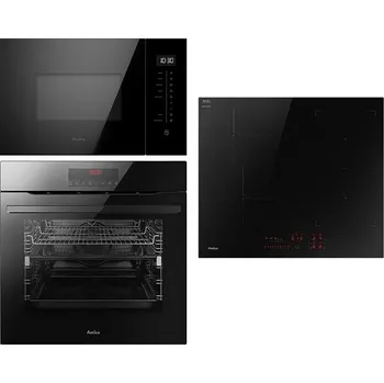 Set domácích spotřebičů Vestavný set Set Amica AMMB25E3SGB + Amica DI 6412 CB + Amica TXB 123TCPDNB