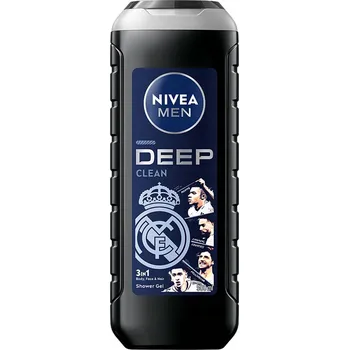 Koupelová kosmetika NIVEA MEN DEEP CLEAN REAL MADRID 3v1 Sprchový gel pro muže 500 ml