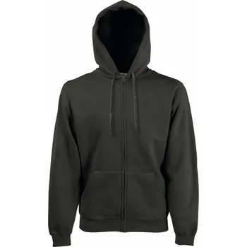 Pánská mikina F.O.L. | Premium Hooded Sweat Jacket charcoal 4XL Mikina s kapucí