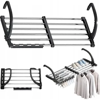 Sušák na prádlo SUŠÁK NA RADIÁTOR VANU BALKON PRÁDLO OBLEČENÍ KOVOVÝ PŘENOSNÝ MALÝ