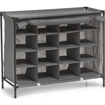 Botník Zeller 84 x 66 x 35 cm, odstíny šedé