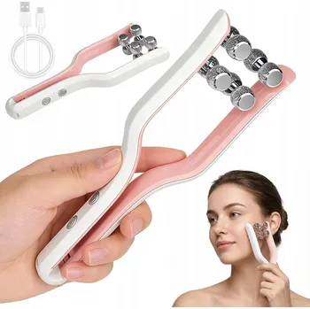 Masážní přístroj MASÁŽNÍ PŘÍSTROJ NA OBLIČEJ, TVARUJÍCÍ OBRYS OBLIČEJE S MIKROPROUDY