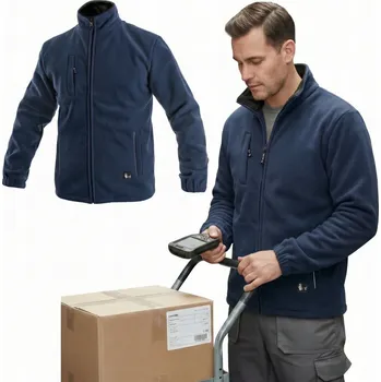 Pánská mikina Sportovní Mikina Teplý Pánský Fleece MAGROS Otawa Tmavě Modrá Pánská Teplá 450g XS