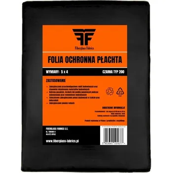 Krycí plachta Izolační Fólie Fiberglass Fabrics 4 x 5 x 0 mm