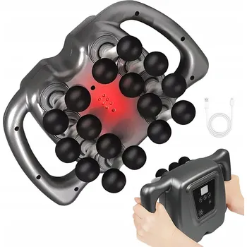 Masážní přístroj MASÁŽNÍ PŘÍSTROJ NA KRK A KRK 16 HLAVIC 99 RYCHLOSTÍ 2000 MAH