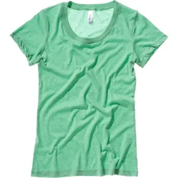 Dámské tričko Bella + Canvas | 8413 green triblend L Tričko - dámské