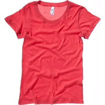 Dámské tričko Bella + Canvas | 8413 red triblend XL Tričko - dámské