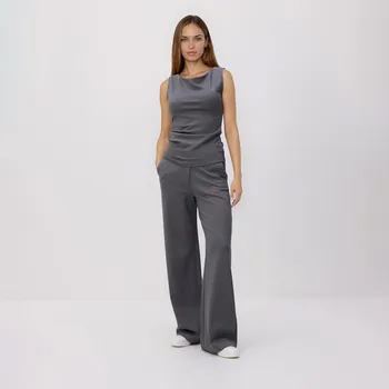 Dámské kalhoty Reserved - Kalhoty s&nbsp;příměsí viskózy - světle šedá - 903HS-09X - 903HS-09X-L