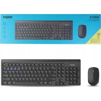 Klávesnice BEZDRÁTOVÁ SADA KLÁVESNICE A MYŠI RAPOO 8100M RF Wireless + Bluetooth