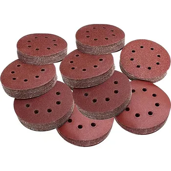 Brusný papír 100 ks Brusný papír 125 mm pro excentrickou brusku P40-P180