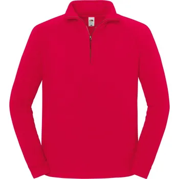 Pánská mikina F.O.L. | Iconic Premium Zip Neck Sweat red L Mikina