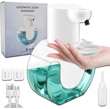 Dávkovač mýdla Velký bezdotykový automatický dávkovač mýdla v pěně, USB dávkovač pěny