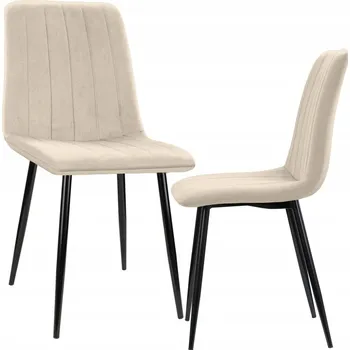 Jídelní židle Židle Szchara béžový velur 1 ks