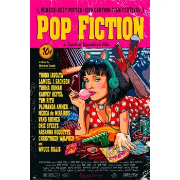 Plakát Plakát Pop Fiction: Nejlepší plakát filmového festivalu 2024 bez rámu 61 x 91,5 cm