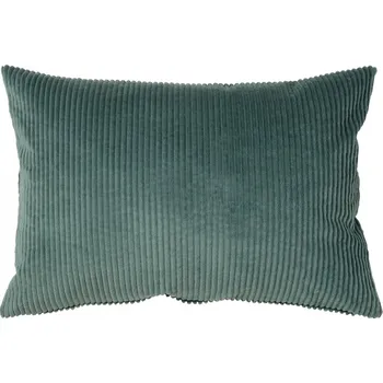 Povlak na polštářek IKEA ASVEIG Dekorační povlak na polštář, tmavě šedo-tyrkysový manšestr, 40x58 cm