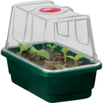 Minipařeniště Mini High Dome Propagator Black s drenáží 17 x 10 x 12 cm