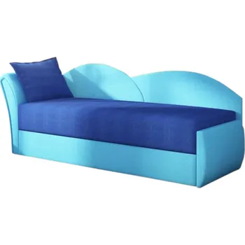 Pohovka Rozkládací pohovka ROMA Barva: tmavě modrá + světle modrá (alova22/alova29), Rozměr: 200x80x75, Orientace rohu: levá