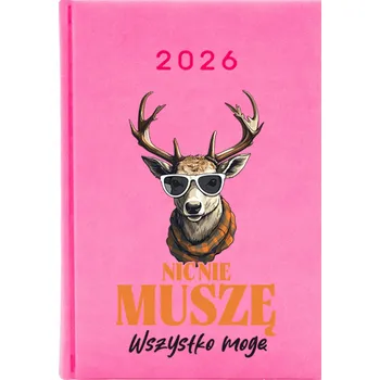 Kalendář Knižkový kalendář 2026 A5 FunnyCase růžový