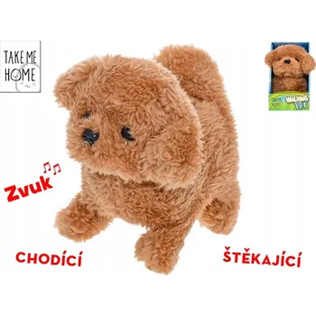 plyšák Take Me Home pejsek plyšový 15,5 cm na baterie chodící a štěkající