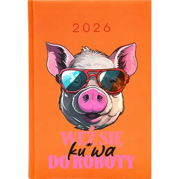 Kalendář Knižkový kalendář 2026 A5 FunnyCase oranžový