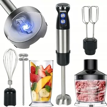 BLENDER RĘCZNY WIELOFUNKCYJNY Ruční tyčový mixér, výkonný, s funkcí Turbo, sekáček, 800W