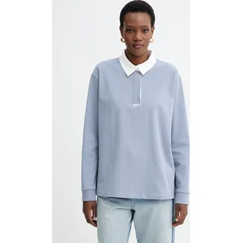 Pánské tričko Bavlněné tričko s dlouhým rukávem MUNTHE BECENT 261114026166 modrá 05X, vel. 38