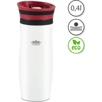 Termohrnek Peterhof PH-12413 termohrnek 0,4L, Sadio, bílo-červený
