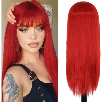 Paruka Paruka dlouhé syntetické vlasy černá Enenblau dámská