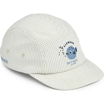 Kšiltovka Dětská bavlněná kšiltovka Liewood Rory Seersucker Cap LW20733.PPY2 modrá 05X, vel. 53