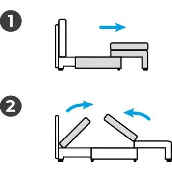Pohovka Dvoumístná pohovka NEO Mikro rozkládací, cappuccino