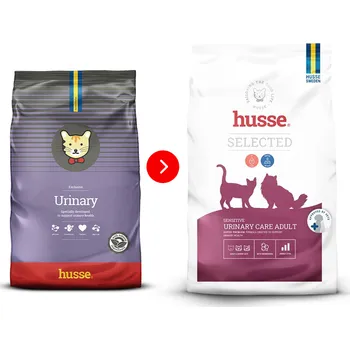 Krmivo pro kočku Husse Sensitive Urinary Care Adult (dříve Exclusive Urinary) | Granulované bezlepkové krmivo pro dospělé kočky s urinálními problémy Balení: 2 kg