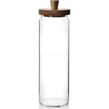 Sklenice MODERNÍ KUCHYNĚ průhledný akáciová Zavařovací Sklenice 1750 ml