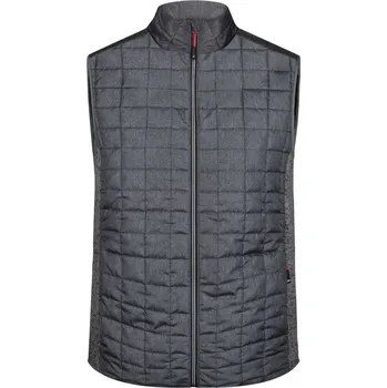 Pánská vesta Daiber | JN 740 grey melange/anthracite melange XXL Bunda