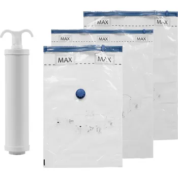 Pytel na prádlo W5 Sada vakuových úložných vaků, 10dílná (cestovní sada včetně pumpičky, 10 kusů)