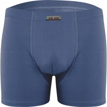 Pánské spodní prádlo Pánské boxerky BM04 bavlněné ploché švy klasické džínové L