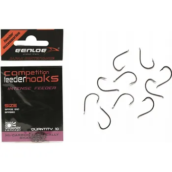 Rybářský háček Háčky na krmení, plovákové, s protihrotem Genlog Intense Feeder 10 ks