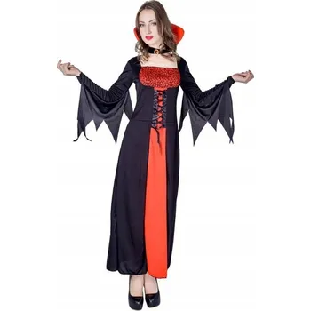 Karnevalový kostým Dámský kostým GoDan Elegantní upírka, vícebarevný, univerzální velikost