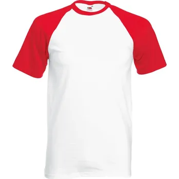 Pánské tričko F.O.L. | Baseball T white/red M Tričko