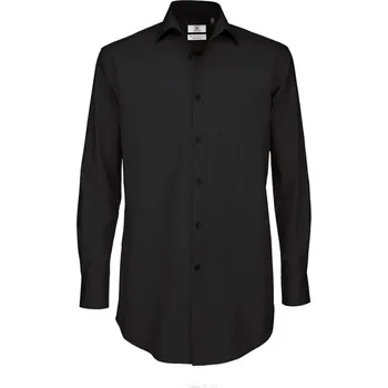 Pánská košile B&C | Black Tie LSL /men black Košile XXL