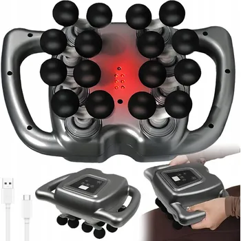 Masážní přístroj MASÁŽNÍ PISTOLE SUPER VÝKONNÁ MASÁŽNÍ PŘÍSTROJ NA TĚLO ZÁDA SADA 16 NÁSTAVCŮ