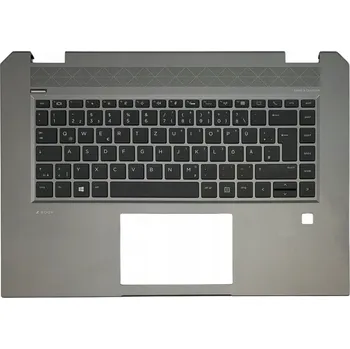 Náhradní klávesnice pro notebook OPĚRKA ZÁPĚSTÍ + KLÁVESNICE HP ZBOOK STUDIO G5 L30668-041 LED ORIGINÁL NĚMECKÁ