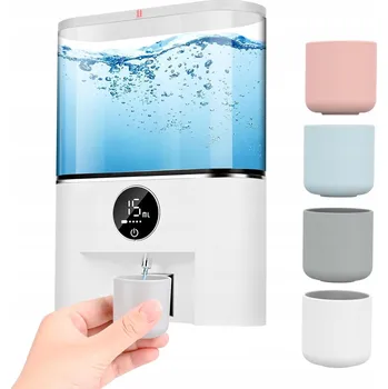 Dávkovač mýdla DÁVKOVAČ ÚSTNÍ VODY BEZDRÁTOVÝ 500 ml + 4 KELÍMKY