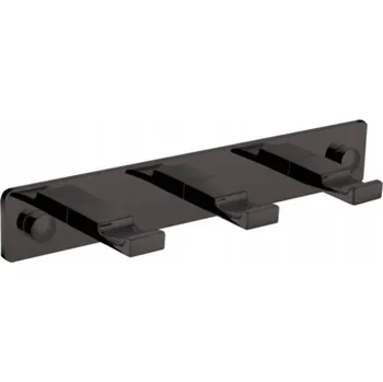 Věšák Háček na hmoždinky Stella černý