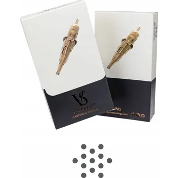 Tetování KAZETA V-SELECT 14RL, 0,35 mm - KRABIČKA 20 ks -