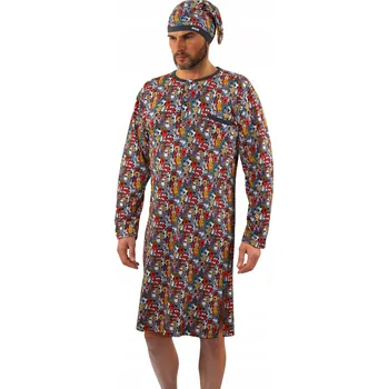 Dámská noční košile Sesto Senso Dlouhá pyžamová košile XXL Dogs