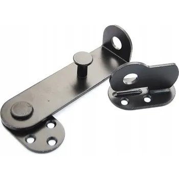 Visací zámek ZÁMEK ZÁPADKA ZÁVORA NA DVEŘE ČERNÁ PRO VISACÍ ZÁMEK