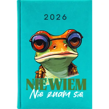 Kalendář Knižkový kalendář 2026 A5 FunnyCase modrý