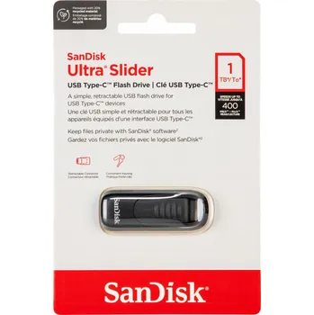 USB flash disk Flash disk SanDisk Ultra Slider 1 TB USB 3.1 typ C černý