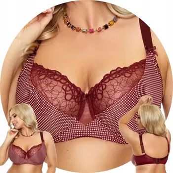 Podprsenka Měkká podprsenka Nessa Moly bordó vínová 70L