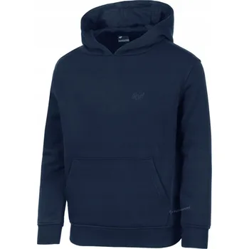 Chlapecká mikina 4F ZATEPLENÁ DÍVČÍ JUNIORSKÁ MIKINA KLOKANKA S KAPUCÍ / vel 140